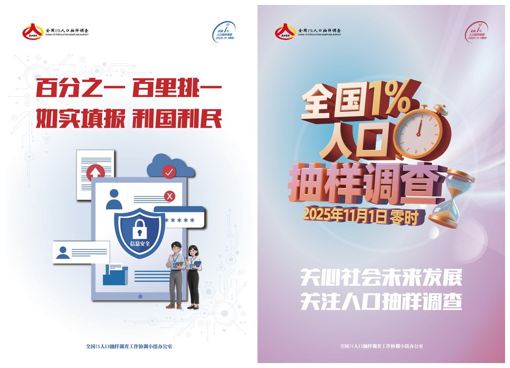 2025年全國1%人口抽樣調(diào)查宣傳海報